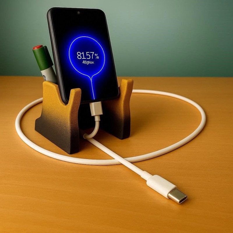 Support de Téléphone avec organisateur de câbles et de stylos