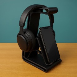 Support universel pour casque et téléphone